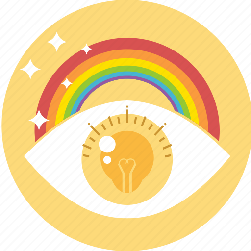 Creativity, dream, eye, idea, imagination, innovation, rainbow icon - Download on Iconfinder