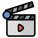 clapperboard, multimedia, film, video, cinema, movie, entertainment, music and multimedia
