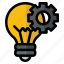 innovation, bulb, idea, management, gear, business, cogwheel, business and finance, technology 