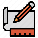 sketch, art and design, pencil, ruler, graphic-design, edit tools, construction and tools