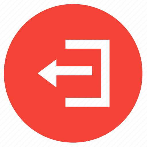 Arrow, left, log out, out, sign out icon - Download on Iconfinder