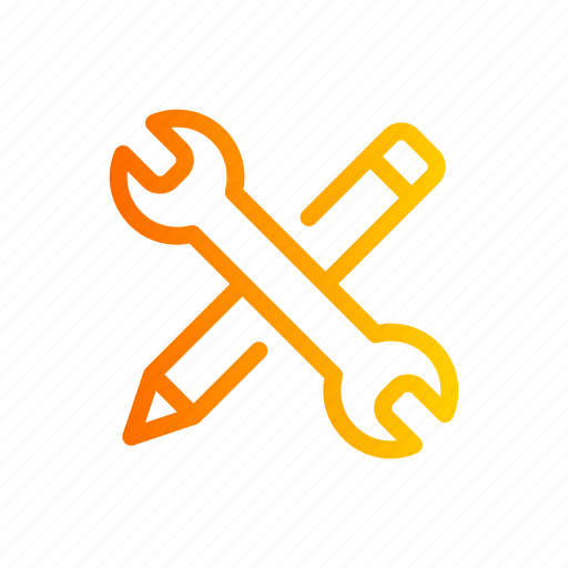 Modification, skill, talent, wrench, pencil icon - Download on Iconfinder