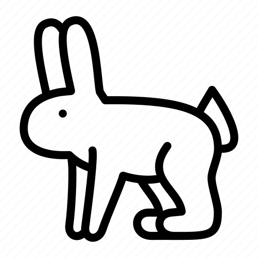 Alert, bunny, creatures, easter, rabbit, standing icon - Download on Iconfinder