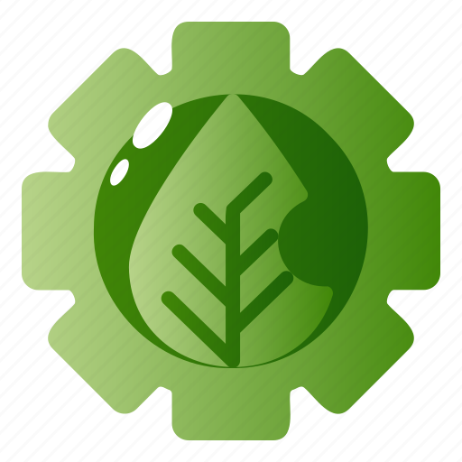 Ecology, gear, leaf, setting icon - Download on Iconfinder
