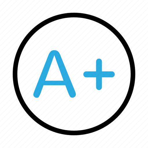 A+, education, school, score icon - Download on Iconfinder