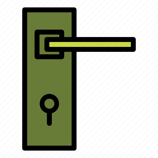 Door, handle, hotel, lock icon - Download on Iconfinder