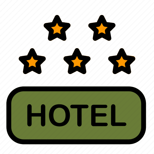 Five, hotel, rating, stars icon - Download on Iconfinder