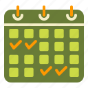 booking, calendar, hotel, schedule 