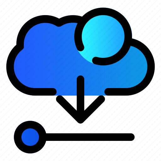 Cloud, data, download, server icon - Download on Iconfinder