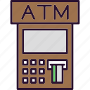 atm, bank, cash, machine, money, withdraw, credit