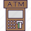 atm, bank, cash, machine, money, withdraw, credit 