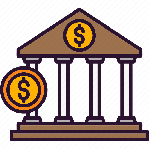 Bank, banking, building, column, finance, credit icon - Download on Iconfinder