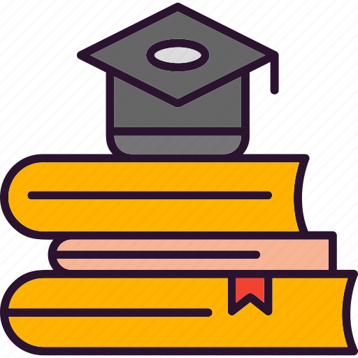 Cap, degree, diploma, education, graduation, book icon - Download on Iconfinder