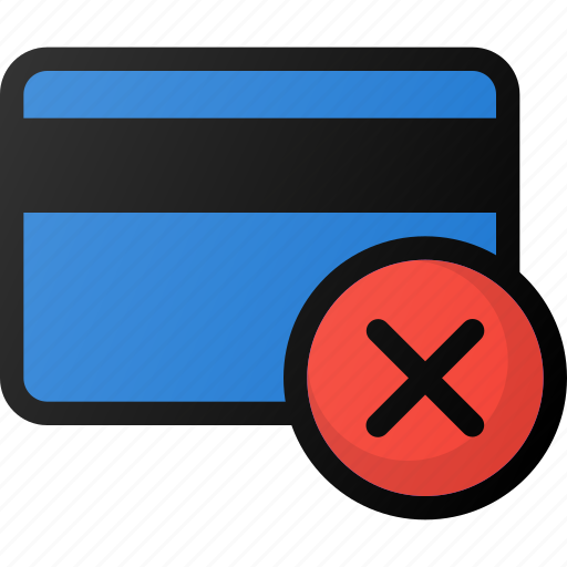Bank, card, credit, error icon - Download on Iconfinder
