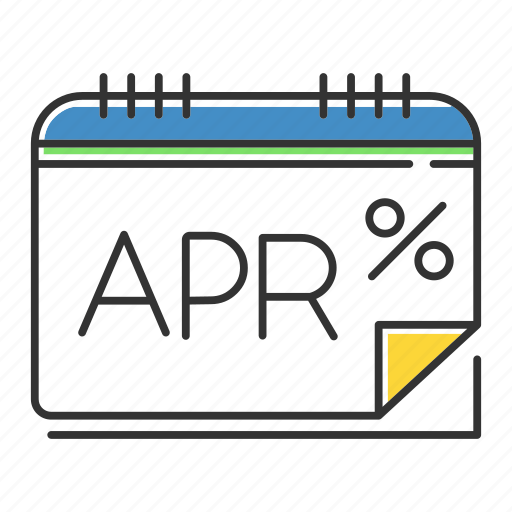 Annual, apr, calender, interest, monthly, percentage, rate icon - Download on Iconfinder