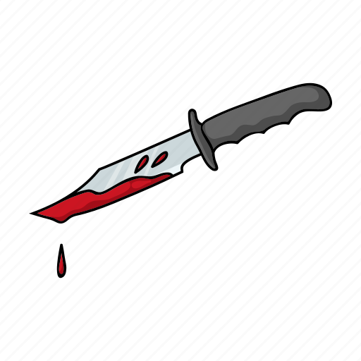 pocket knife with blood