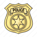 badge, emblem, police, policeman