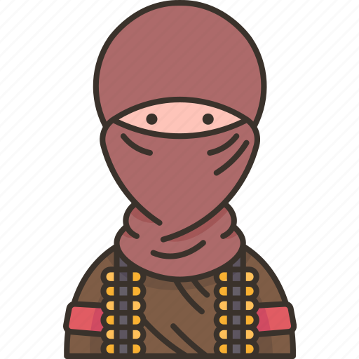Terrorist, militants, enemy, rebel, assassination icon - Download on Iconfinder