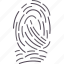 fingerprint, thumbprint, identification, forensic, biometric 
