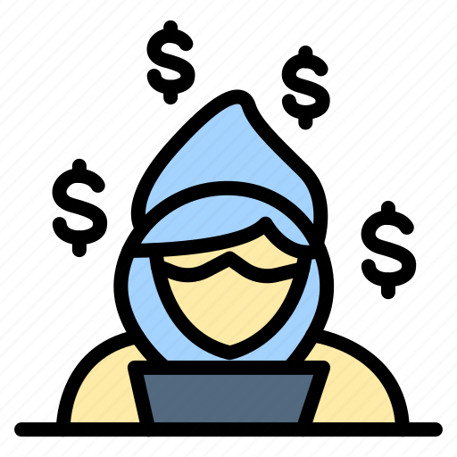 Crime, hacking, cyber crime, dollar, hacker, laptop, device icon - Download on Iconfinder