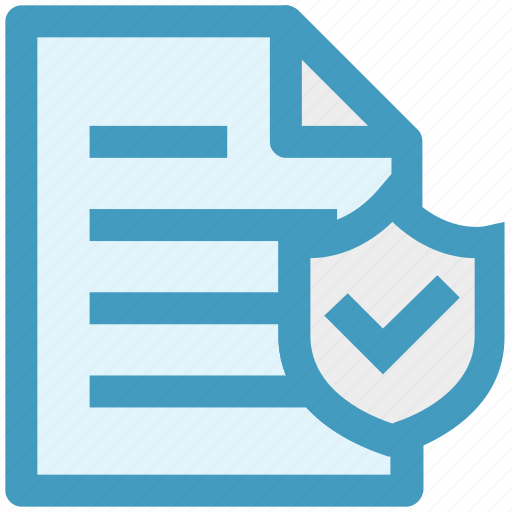 Data security, document, paper, security, shield icon - Download on Iconfinder
