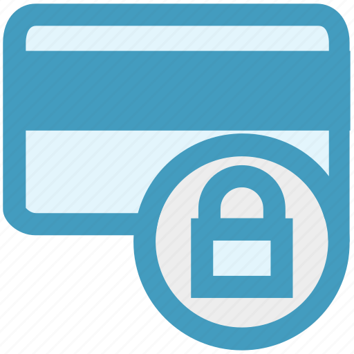 Atm card, card secure, credit card, debit card, lock icon - Download on Iconfinder
