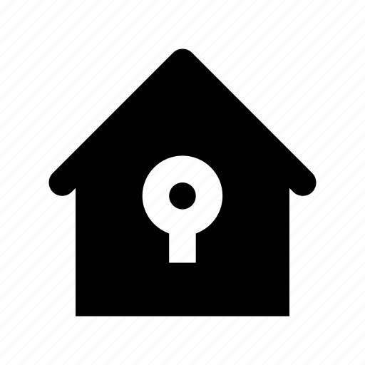 House insurance, house security, keyhole, locked house, real estate icon - Download on Iconfinder