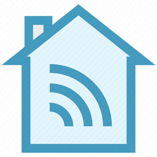 Home, house signal, security, signal, wifi signal icon - Download on Iconfinder