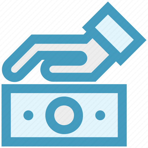 Cash, dollar, hand, money, safe money, secure icon - Download on Iconfinder
