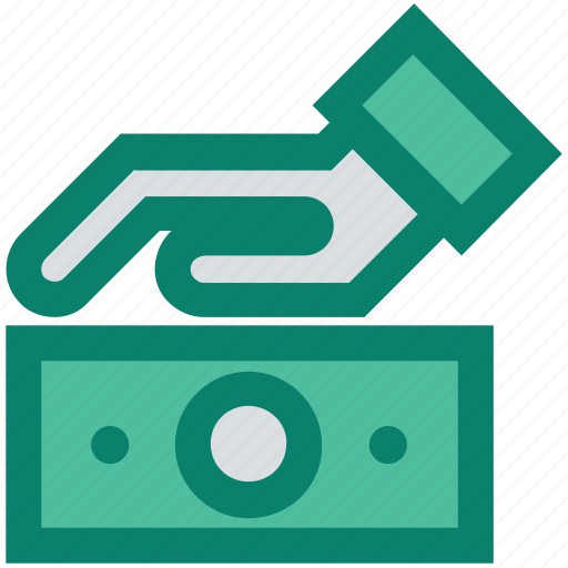 Cash, dollar, hand, money, safe money, secure icon - Download on Iconfinder