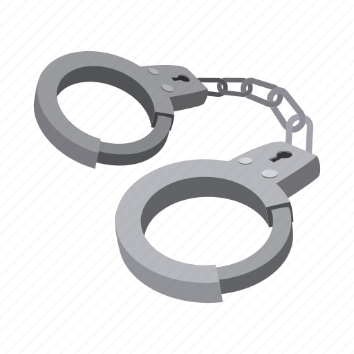 Cartoon, chain, handcuff, justice, legal, lock, police icon - Download on Iconfinder