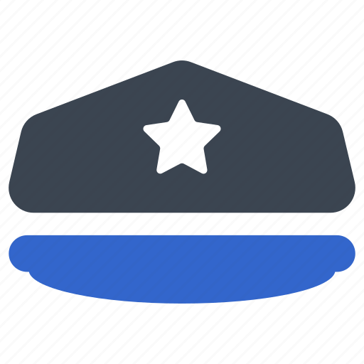 Hat, police, policeman, cap, uniform, cop, police officer icon - Download on Iconfinder