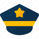 cop, hat, law, officer, police, security