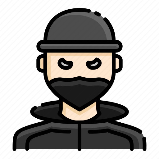 Crime, criminal, group, person, robber, terrorist, thief icon - Download on Iconfinder