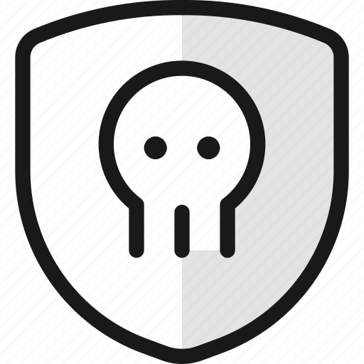 Protection, shield, skull icon - Download on Iconfinder