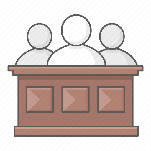 Court, courthouse, judge, jurors, jury, panel, trial icon - Download on Iconfinder