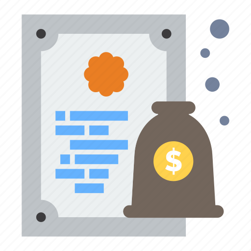 Certificate, diploma, license, money icon - Download on Iconfinder