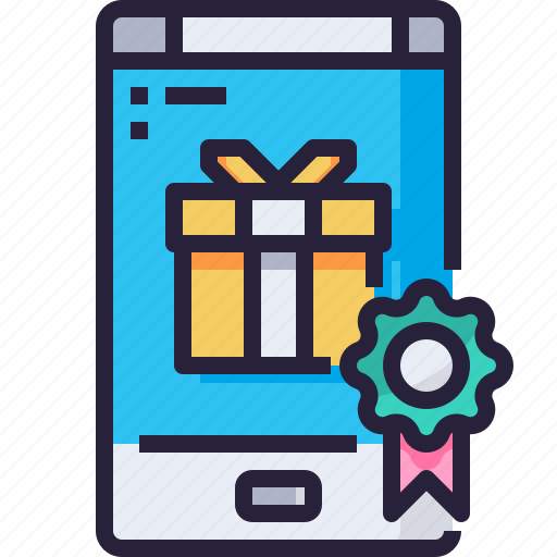 Ecommerce, gift, reward, shopping, smartphone icon - Download on Iconfinder