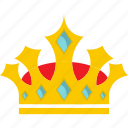 crown, king, leader icon, premium, queen