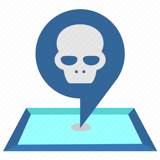 Dead, death, pointer, skull, caution, danger icon - Download on Iconfinder