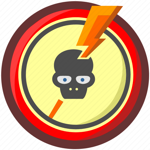 Dead, death, head, skull, caution, danger, enegry icon - Download on Iconfinder