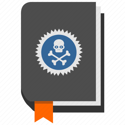 Book, dead, death, head, rip, skull, study icon - Download on Iconfinder
