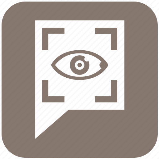 Biometry, comment, eye, scanner, search, view icon - Download on Iconfinder