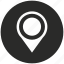 dot, location, map, place, pointer, navigation, pin 