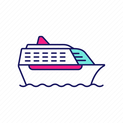 Boat, cruise, ferry, liner, ocean, ship, voyage icon - Download on Iconfinder