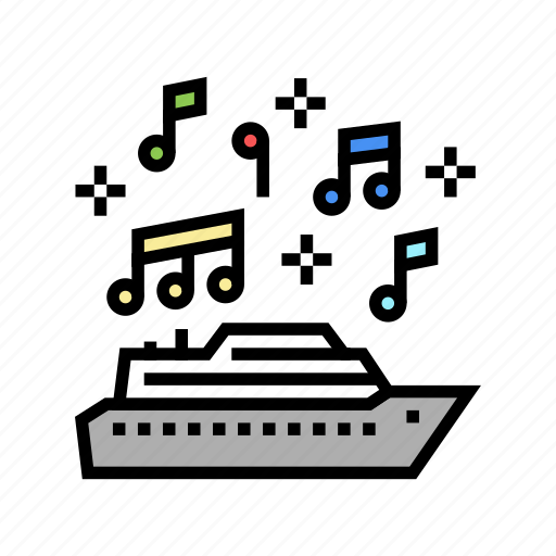 Music, themed, cruise, ship, vacation, enjoyment icon - Download on Iconfinder
