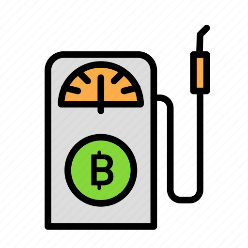 Bitcoin, blockchain, currency, finance, gas, network icon - Download on Iconfinder