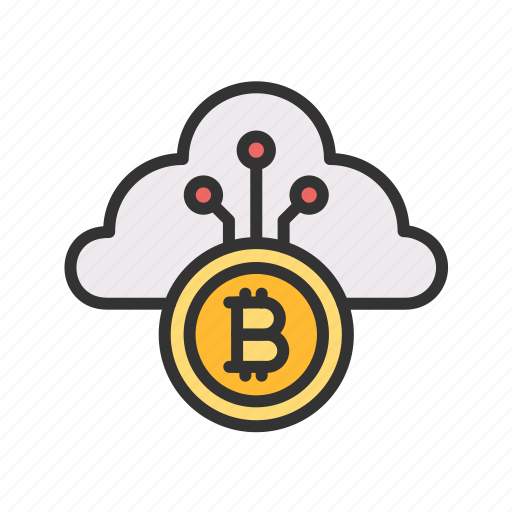 Cloud mining, bitcoin mine, blockchain, data filter, cluster icon - Download on Iconfinder