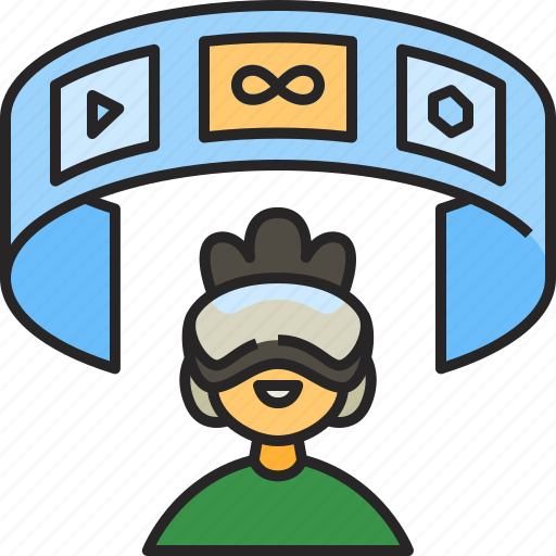 Metaverse, vr, avatar, world, futuristic, blockchain, virtual-reality icon - Download on Iconfinder
