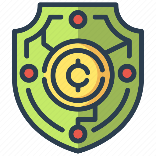 Crypto shield, cyber security, protection, shield, security, secure, safety icon - Download on Iconfinder